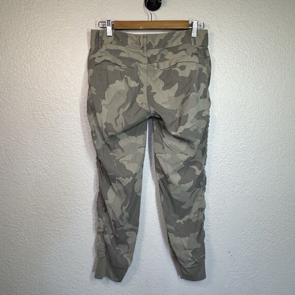 Prana Pants Women 4 Camo Jogger Stretch Waist Pocket Travel Outdoor Adventure - Picture 2 of 7